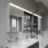 Light & Mirror Mirror Cabinet with Lighting White