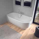 Luv Corner Left Bathtub White