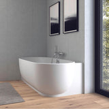 Luv Corner Left Bathtub White