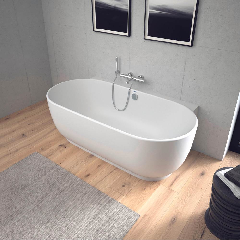 Luv Back-to-Wall Bathtub White