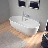 Luv Back-to-Wall Bathtub White