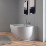 Luv Back-to-Wall Bathtub White