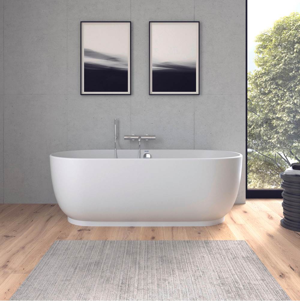 Luv Back-to-Wall Bathtub White
