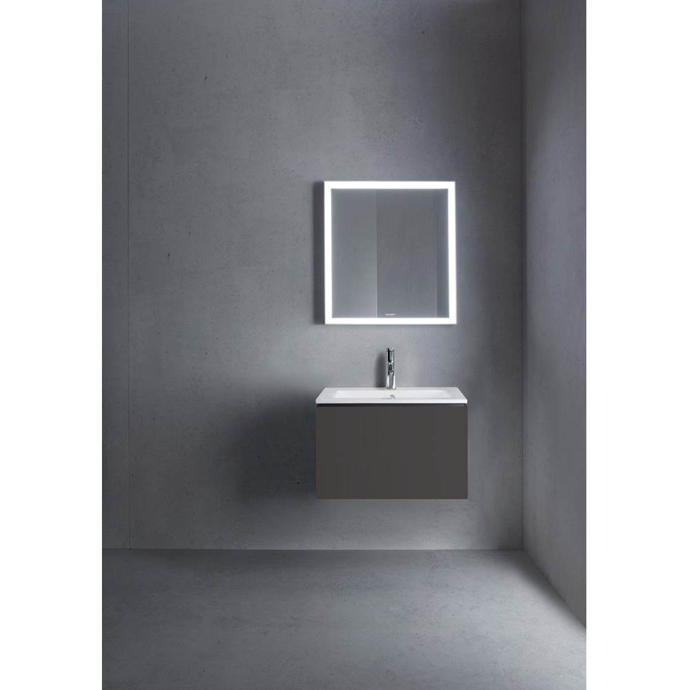 L-Cube One Drawer Wall-Mount Vanity Unit Concrete Gray