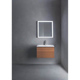 L-Cube One Drawer Wall-Mount Vanity Unit Concrete Gray