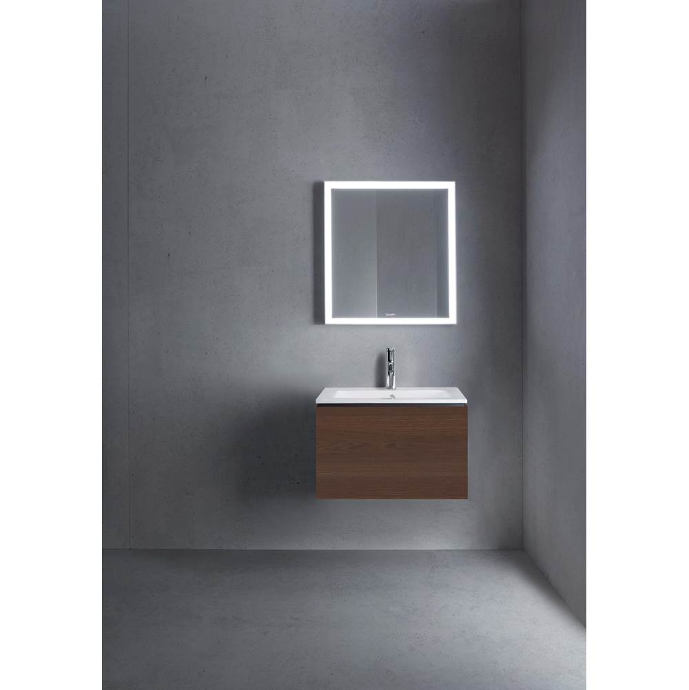 L-Cube One Drawer Wall-Mount Vanity Unit Concrete Gray