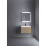 L-Cube One Drawer Wall-Mount Vanity Unit Concrete Gray