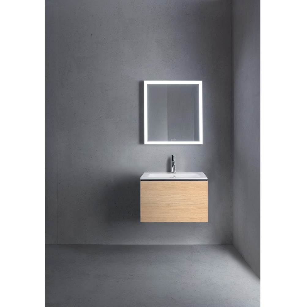 L-Cube One Drawer Wall-Mount Vanity Unit Concrete Gray
