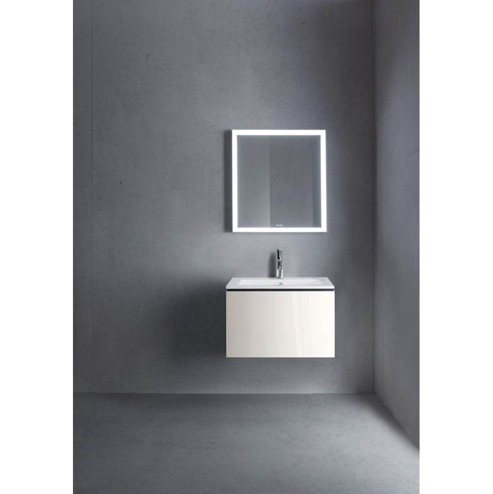 L-Cube One Drawer Wall-Mount Vanity Unit Concrete Gray
