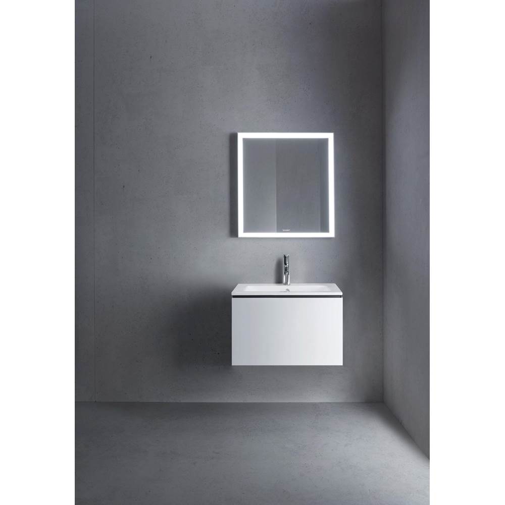 L-Cube One Drawer Wall-Mount Vanity Unit Concrete Gray