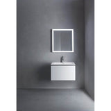 L-Cube One Drawer Wall-Mount Vanity Unit Concrete Gray