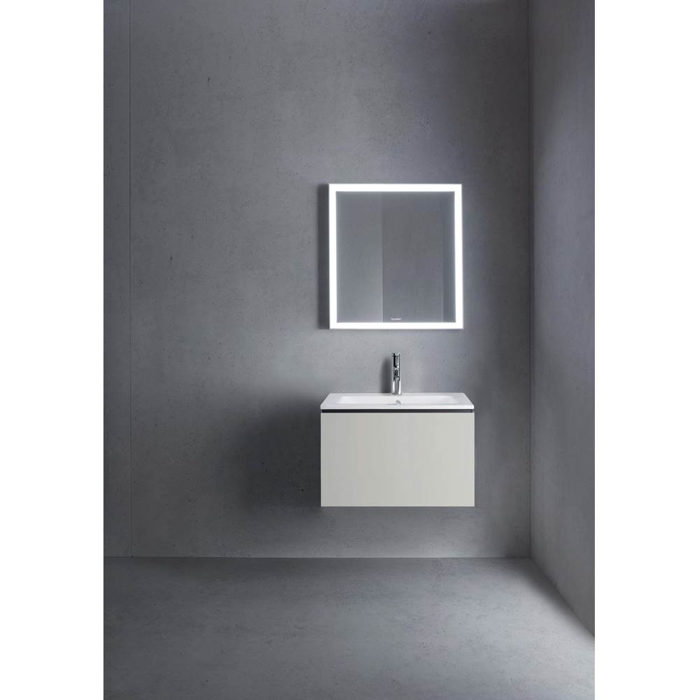 L-Cube One Drawer Wall-Mount Vanity Unit Concrete Gray