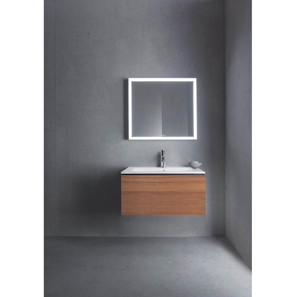 L-Cube One Drawer Wall-Mount Vanity Unit Concrete Gray