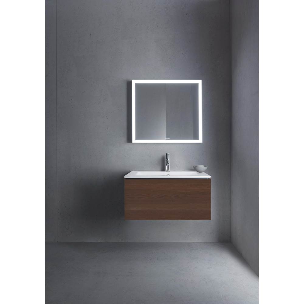 L-Cube One Drawer Wall-Mount Vanity Unit Concrete Gray