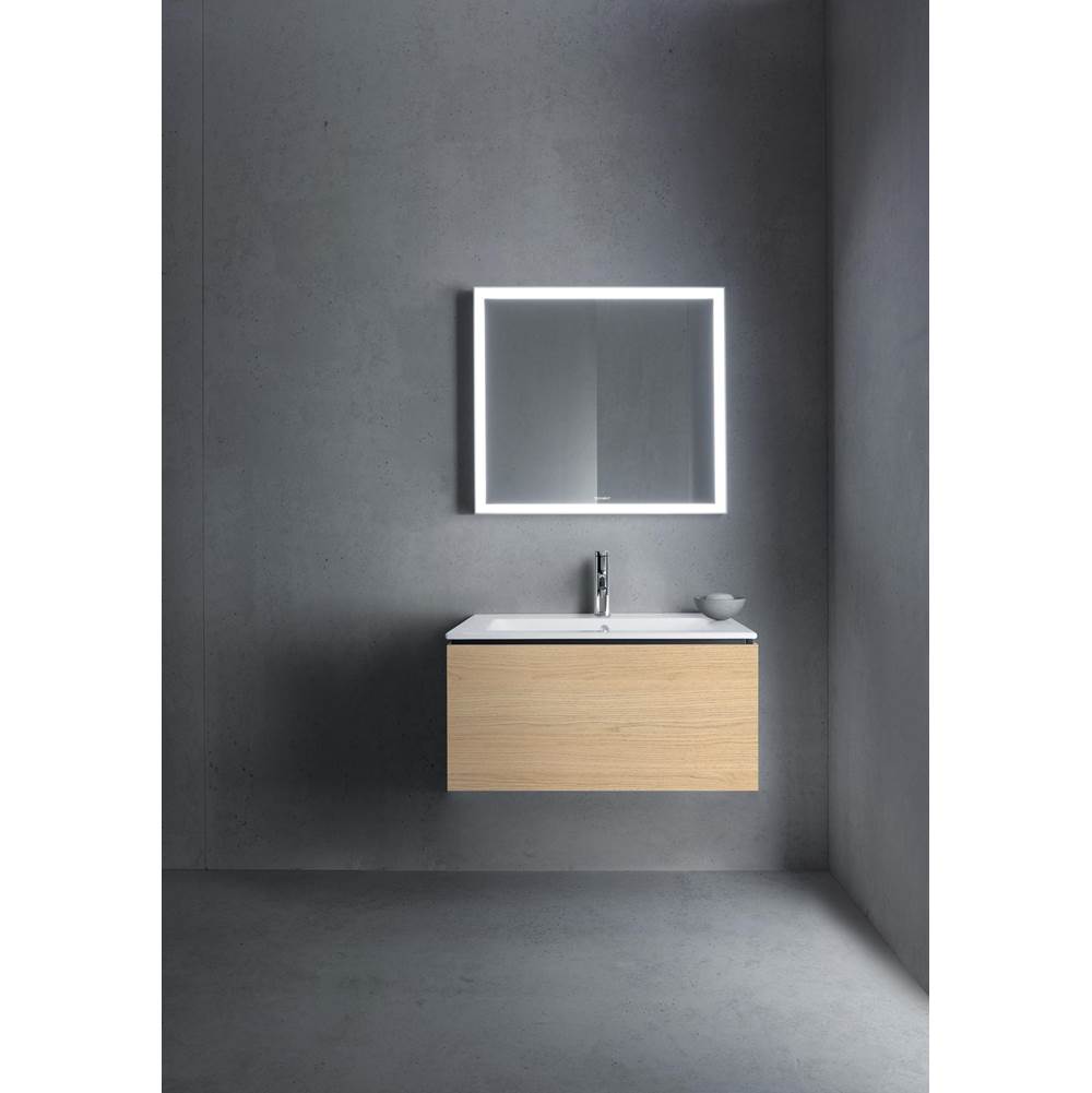 L-Cube One Drawer Wall-Mount Vanity Unit Concrete Gray