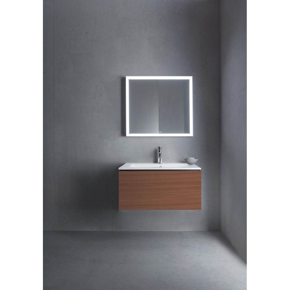 L-Cube One Drawer Wall-Mount Vanity Unit Concrete Gray
