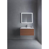 L-Cube One Drawer Wall-Mount Vanity Unit Concrete Gray