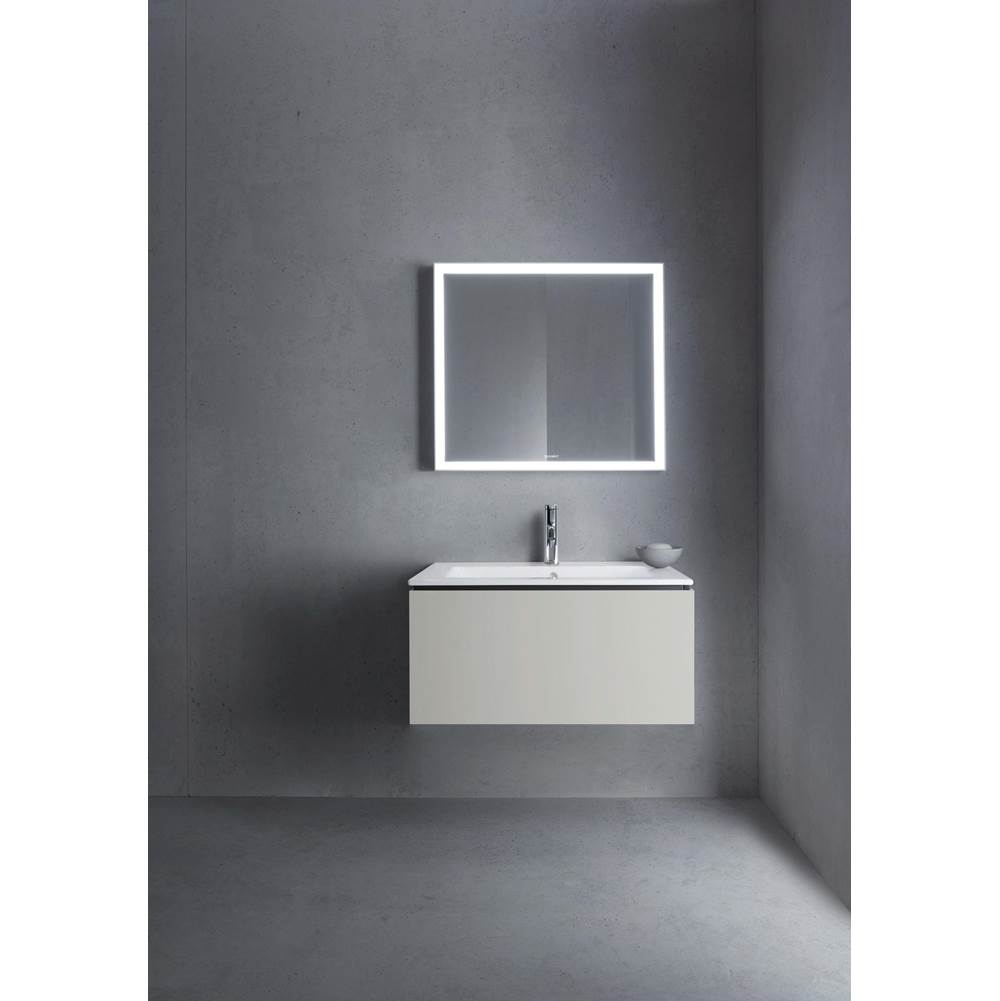 L-Cube One Drawer Wall-Mount Vanity Unit Concrete Gray