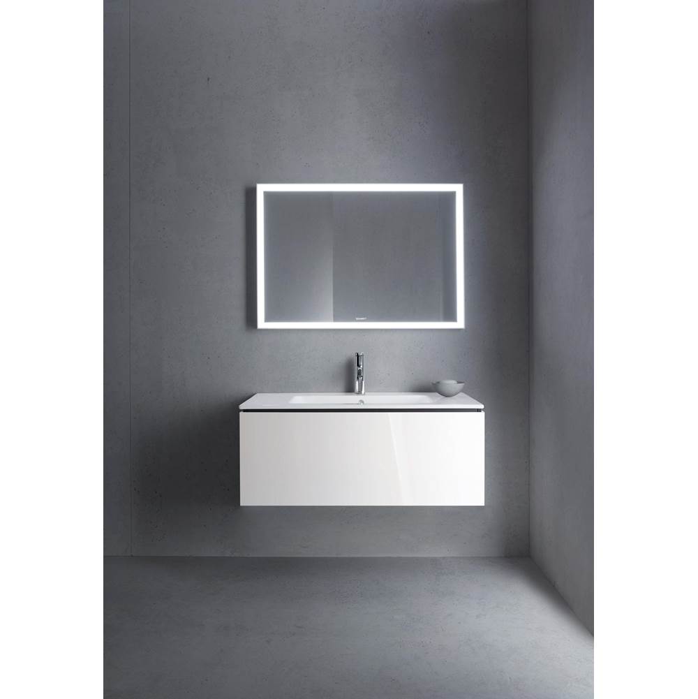 L-Cube One Drawer Wall-Mount Vanity Unit Concrete Gray