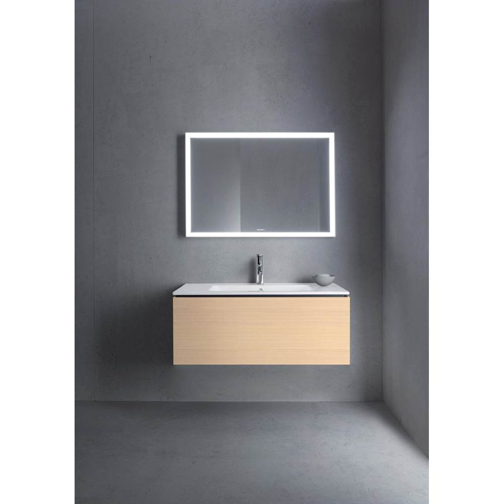 L-Cube One Drawer Wall-Mount Vanity Unit Concrete Gray