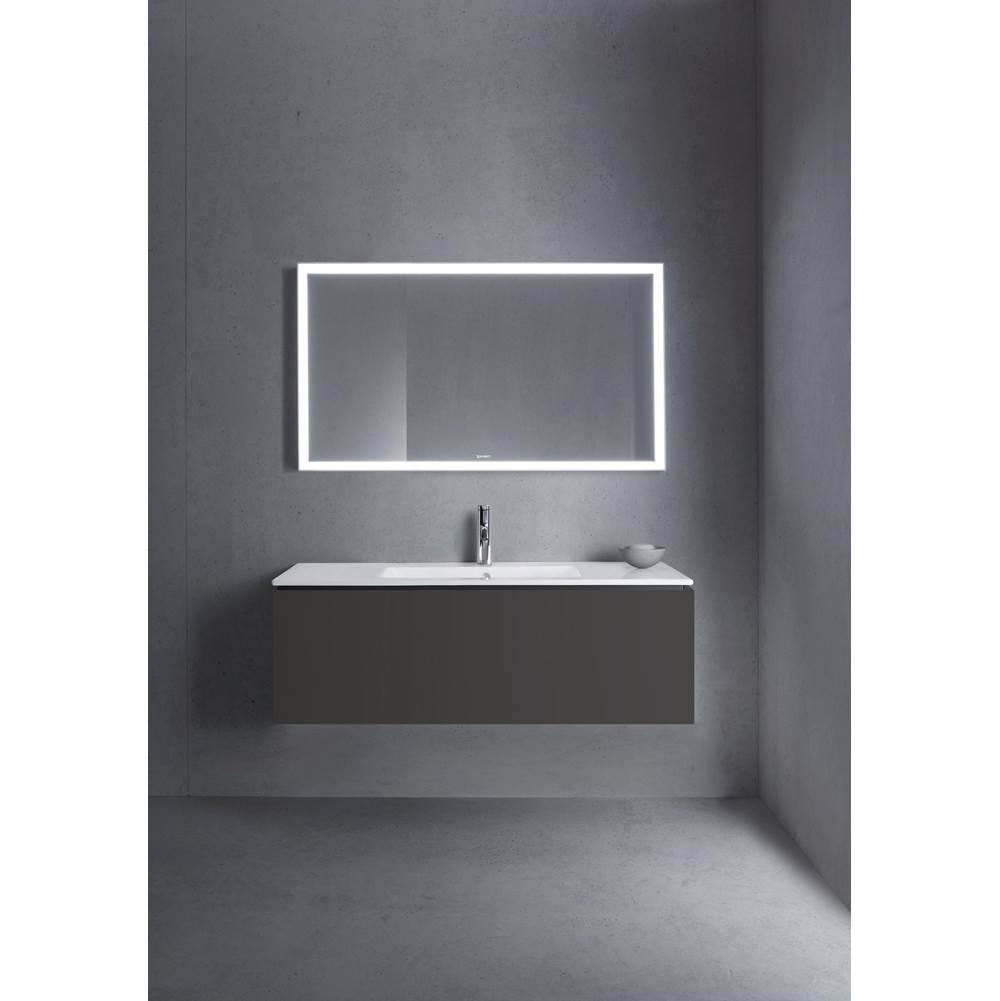 L-Cube One Drawer Wall-Mount Vanity Unit Concrete Gray