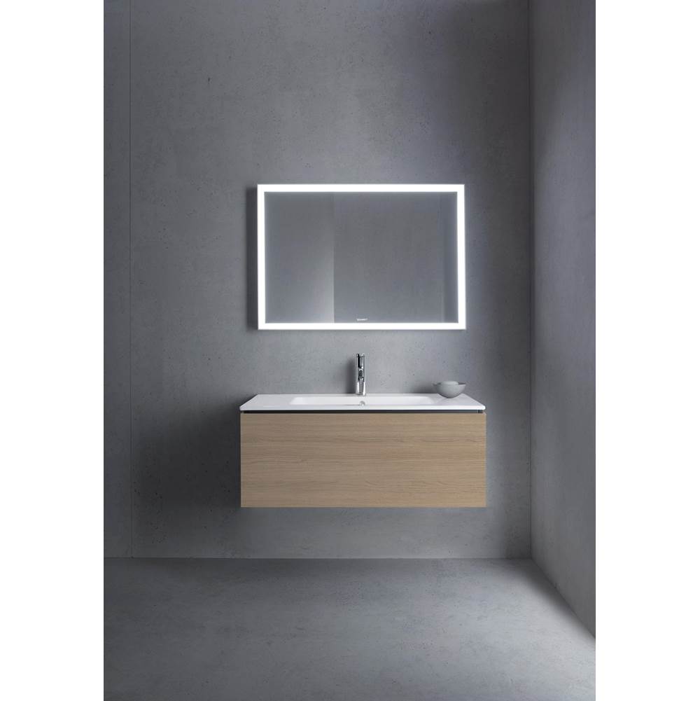 L-Cube One Drawer Wall-Mount Vanity Unit Concrete Gray