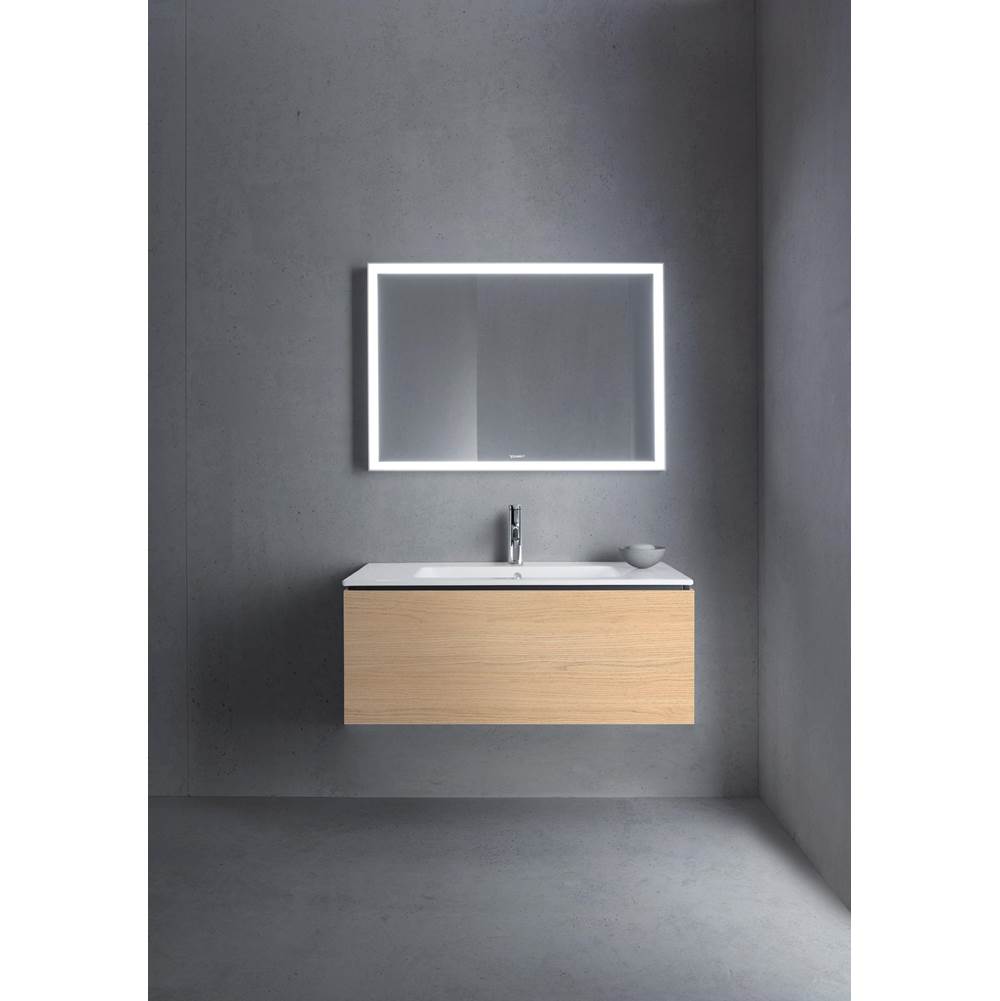 L-Cube One Drawer Wall-Mount Vanity Unit Concrete Gray