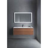 L-Cube One Drawer Wall-Mount Vanity Unit Concrete Gray