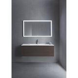 L-Cube One Drawer Wall-Mount Vanity Unit Concrete Gray
