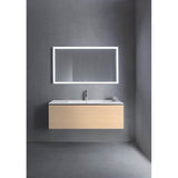 L-Cube One Drawer Wall-Mount Vanity Unit Concrete Gray