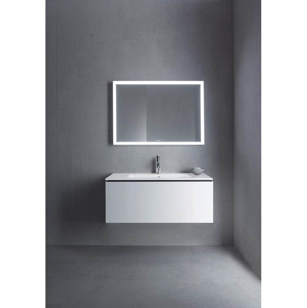 L-Cube One Drawer Wall-Mount Vanity Unit Concrete Gray