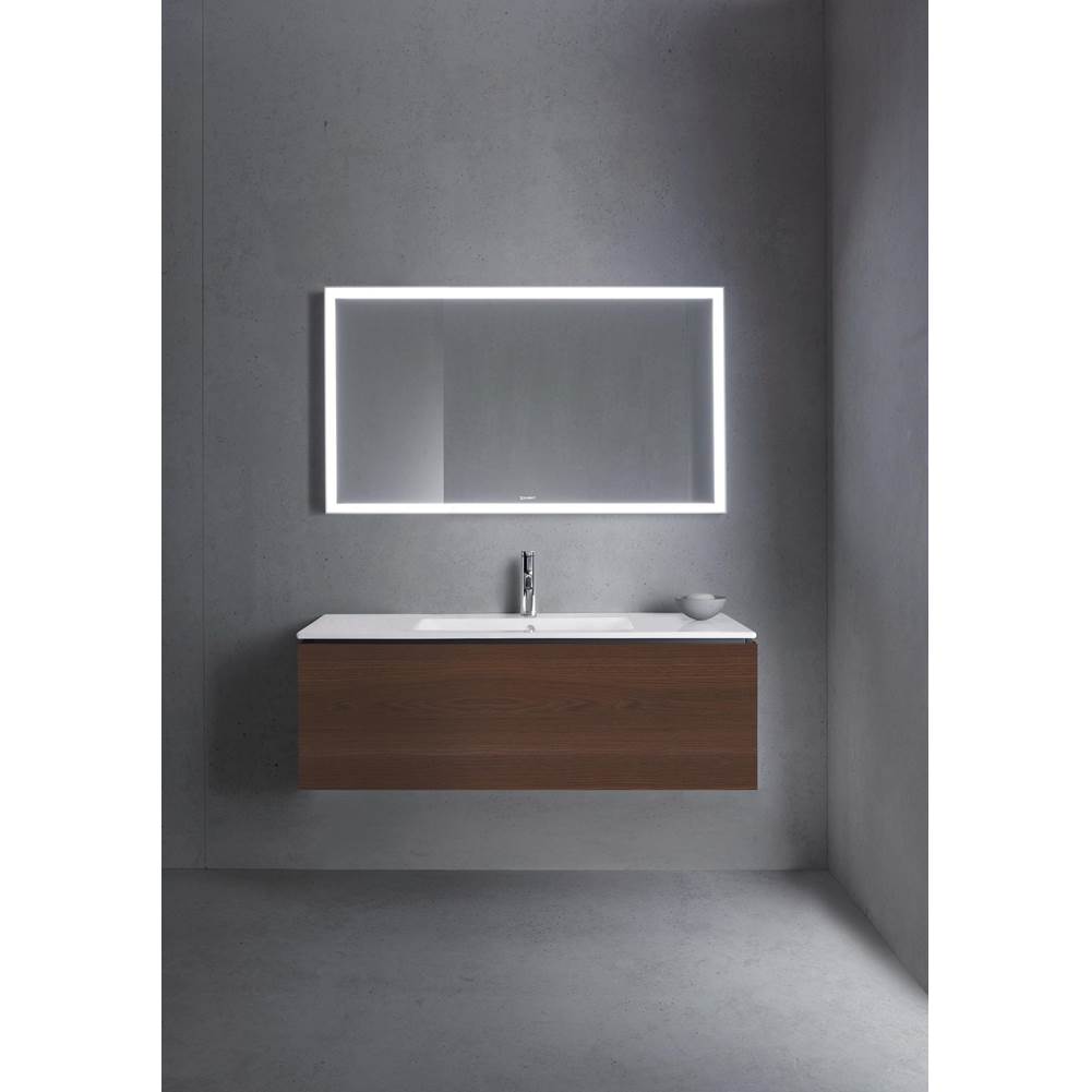 L-Cube One Drawer Wall-Mount Vanity Unit Concrete Gray