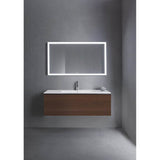L-Cube One Drawer Wall-Mount Vanity Unit Concrete Gray