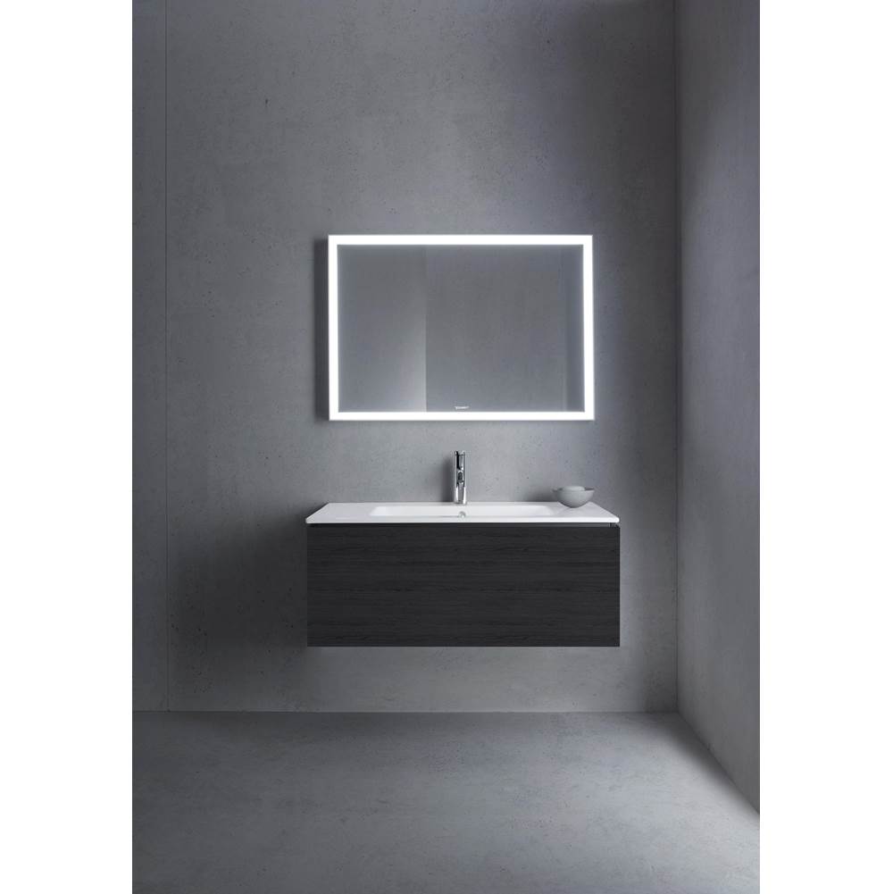 L-Cube One Drawer Wall-Mount Vanity Unit Concrete Gray