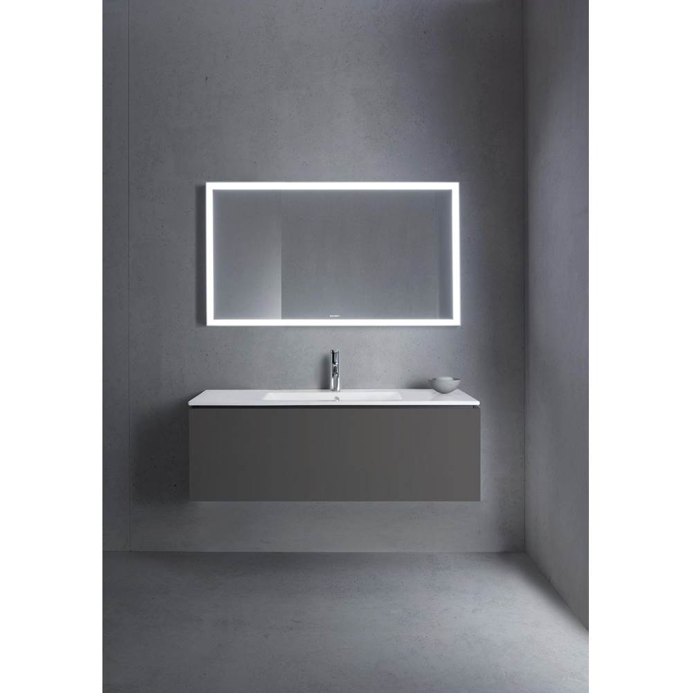 L-Cube One Drawer Wall-Mount Vanity Unit Concrete Gray