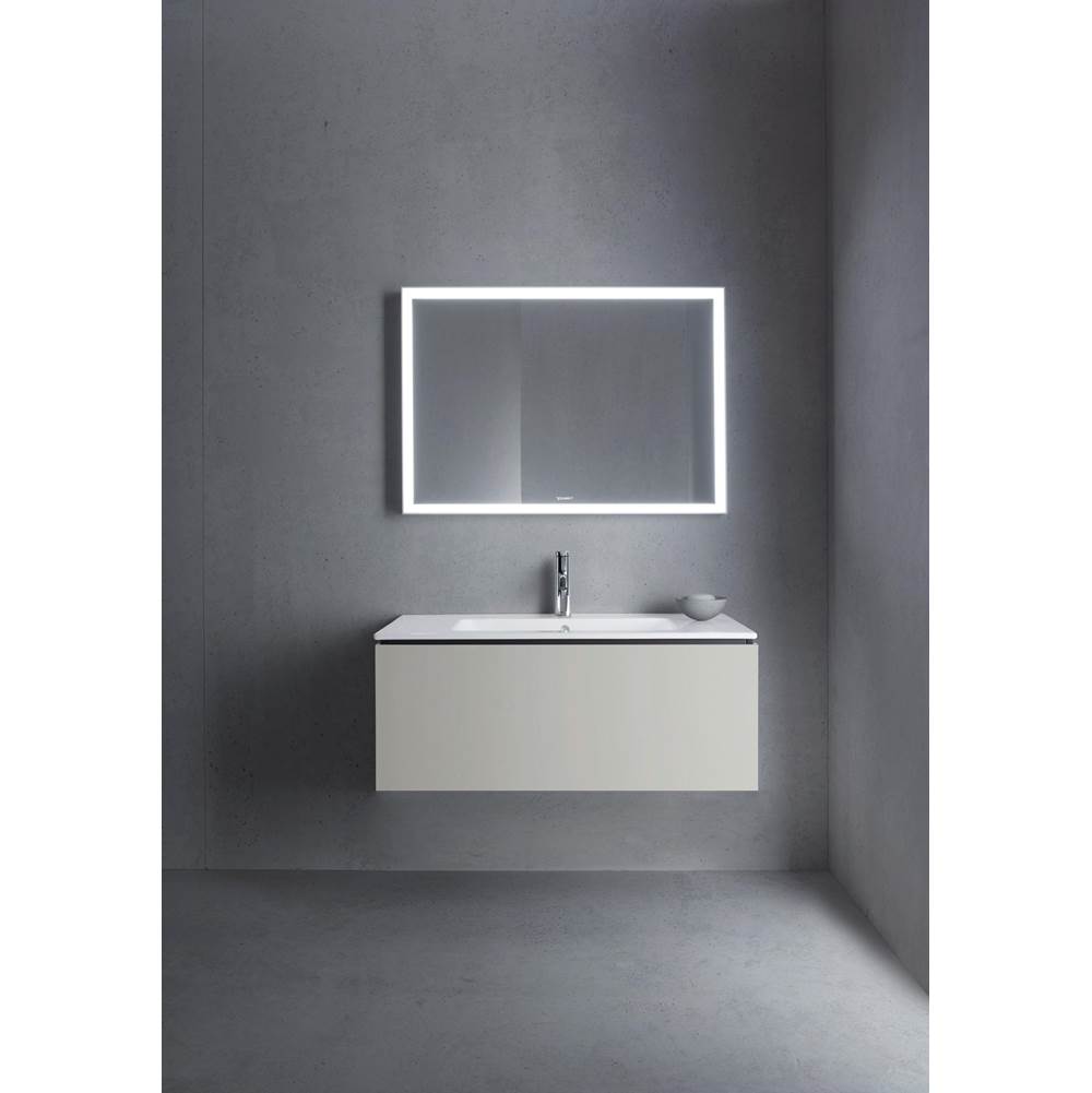 L-Cube One Drawer Wall-Mount Vanity Unit Concrete Gray