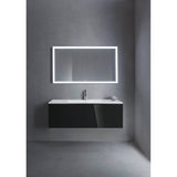 L-Cube One Drawer Wall-Mount Vanity Unit Concrete Gray