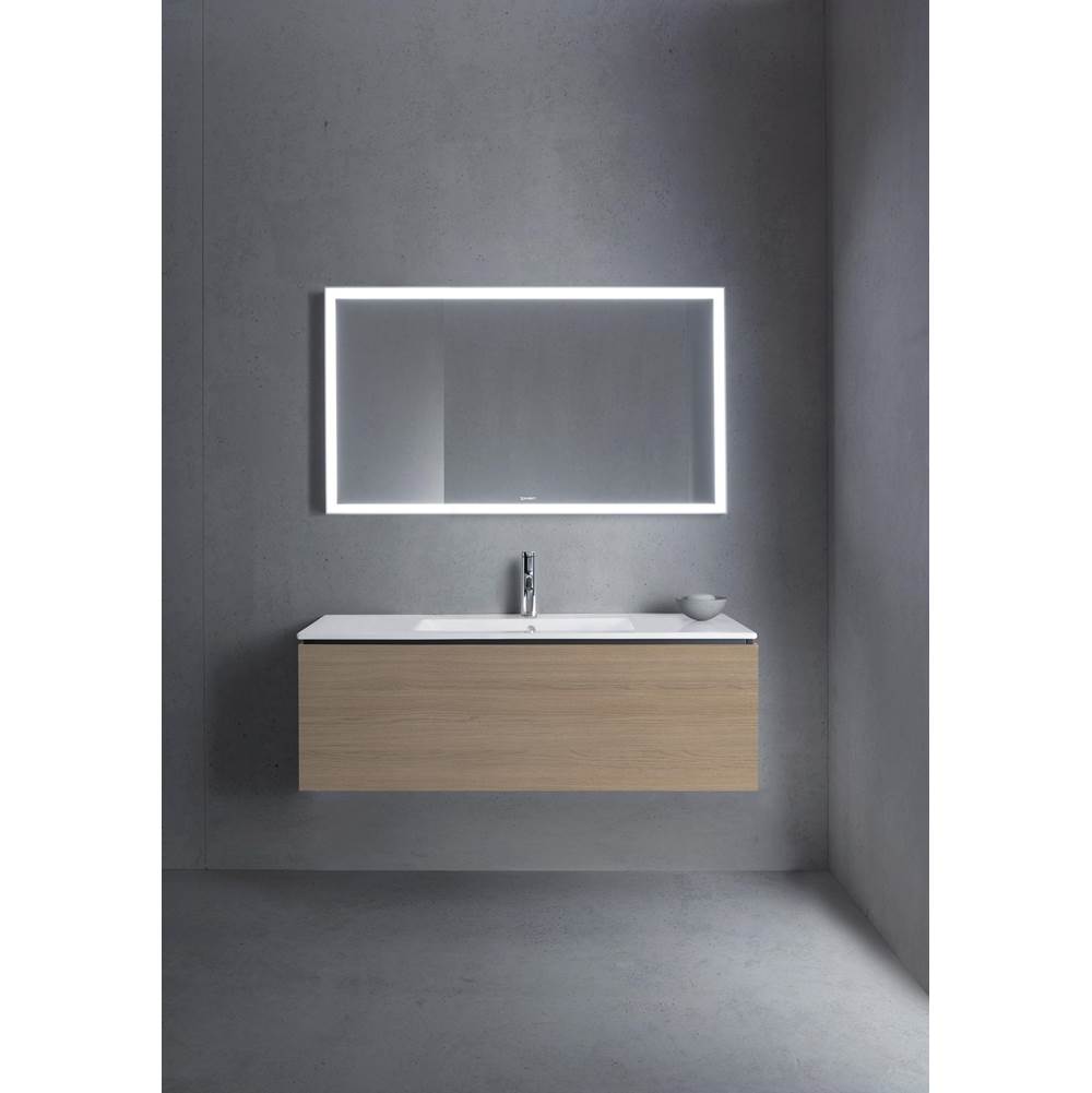 L-Cube One Drawer Wall-Mount Vanity Unit Concrete Gray