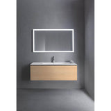 L-Cube One Drawer Wall-Mount Vanity Unit Concrete Gray