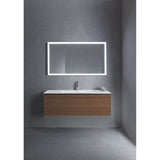 L-Cube One Drawer Wall-Mount Vanity Unit Concrete Gray