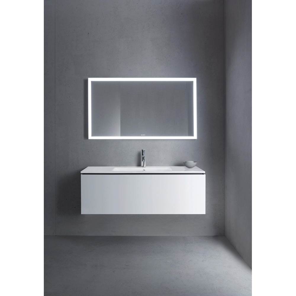 L-Cube One Drawer Wall-Mount Vanity Unit Concrete Gray