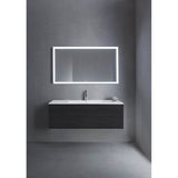 L-Cube One Drawer Wall-Mount Vanity Unit Concrete Gray