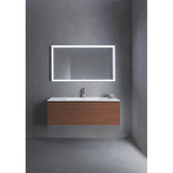 L-Cube One Drawer Wall-Mount Vanity Unit Concrete Gray