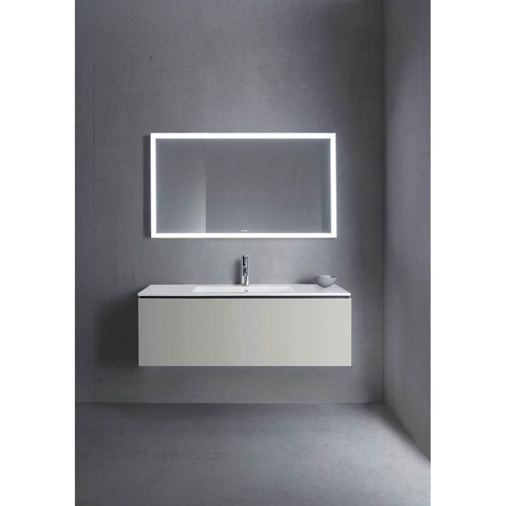 L-Cube One Drawer Wall-Mount Vanity Unit Concrete Gray