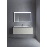 L-Cube One Drawer Wall-Mount Vanity Unit Concrete Gray