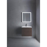 L-Cube Two Drawer Wall-Mount Vanity Unit Concrete Gray