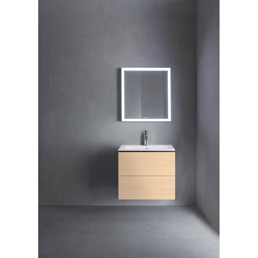 L-Cube Two Drawer Wall-Mount Vanity Unit Concrete Gray