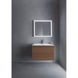 L-Cube Two Drawer Wall-Mount Vanity Unit Concrete Gray