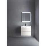 L-Cube Two Drawer Wall-Mount Vanity Unit Concrete Gray