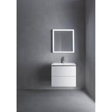 L-Cube Two Drawer Wall-Mount Vanity Unit Concrete Gray